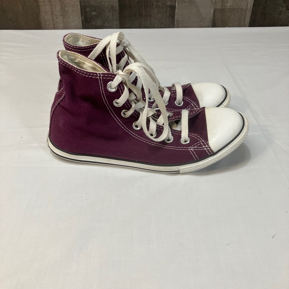 Converse Chuck Taylor All Star High Top‎ Purple Canvas Sneakers Mens 4 Womens 6 - Picture 3 of 8
